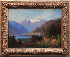Sándor Brodszky (1919-1901): view of zell am see