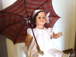 Régi, kisméretű kislány, gyerek vagy baba esernyő, ernyő