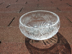 Tripod crystal glass centerpiece