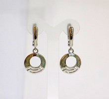 Opal stone silver earrings (zal-ag97781)