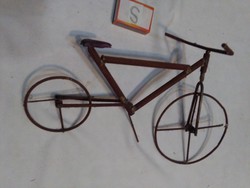 Fém kerékpár, bicikli makett - kézzel készült egyedi darab