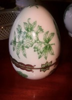 Herend eggs, green Victorian painted, fifties
