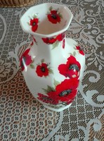 Staffordshire angol pipacsos váza
