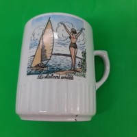 Zsolnay porcelain Balaton commemorative mug