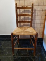 Tömör fa fonott szék - 6 db