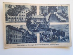 D184291 old postcard balatonkenese - keszthely-budapest railway stamp 1933