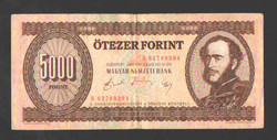 5000 Forint 1990. Vf !! 