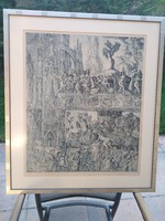 Szabó vladimir carousel etching for sale