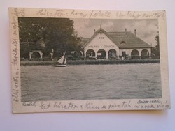 D184280 old postcard keszthely - fisherman's inn - prill gyula p1937