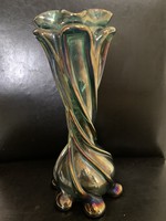 Szecessziós irizáló váza
