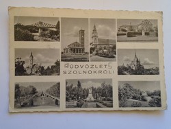 D184311 old postcard from Szolnok p1941