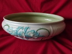 Beautiful floral large majolica washbasin bowl