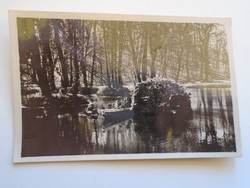 D184349  Régi képeslap MISKOLC  Tapolcai erdőrészlet a  tóval 1930's