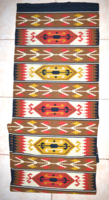 Torontáli gyapjú futó szőnyeg kelim 02  ( 222 x 58 cm )