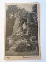 D184335 old postcard Szeged Lourdes Cave Chapel c 1940 p 1950