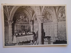 D184376  Régi képeslap ESZTERGOM  Szent István kápolna belseje  c1940 p 1950