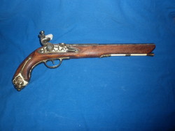 Ornate brass replica front-loading ornament pistol 39cm