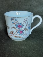 Antik búzavirágos porcelán mokkás csésze