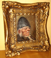 Quality at a gift price! Guaranteed original cashier ring jenő / 1875- / portrait