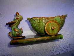 1930s art deco bird figure ceramic holder-sweets