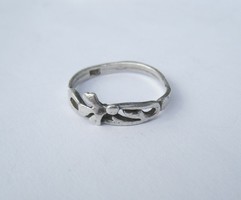 szecessziós antik ezüst gyűrű - 1 Ft-os aukciók!