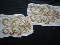Biedermeier nun - monastery work metal thread gold embroidery embroidered needlework sewn appliqué