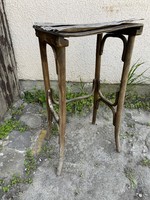 Antique thonet wood service sideboard table laptop table flowerpot table with bent legs