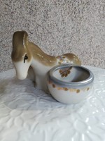 Orosz porcelán csacsi-figurális asztali fűszertart