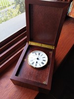 Hamilton wooden box table clock
