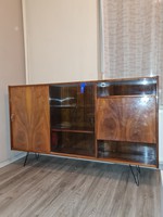 Mid century, retro sideboard with hairpin legs (182 cm)