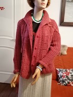 More beautiful than me plus size elegant hand-knitted thick cardigan but also autumn spring jacket 42 44