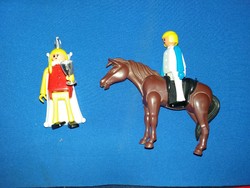 1970-s évek W. Germany Jean Höffler BIG Play figurák királylány szőke herceg lovon a képek szerint