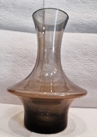 1.- Ft-ról!!! - Retro skandináv design füstszínű üveg váza