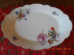 Zsolnay bouquet patterned, beaded, meaty / fried / roasted bowl