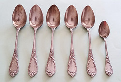 Old wellner alpaca small spoon vintage teaspoon 6 pcs