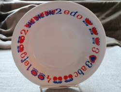 Lowland alphabet patterned children's plate