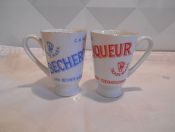 "Becher's Liqueur" likőrös poharak, 2db