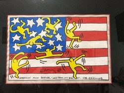 Brilliant! American music festival - new york city ballet - mixed media on paper keith haring?