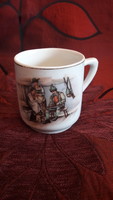 Antique Viable Scenic Porcelain Cup 1.