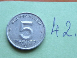 German ndk 5 pfennig 1948 a, alu. 42