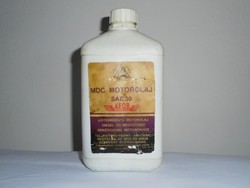 Retro Powder Oil Plastic Bottle - Mineral Oil Company - MDC Motor Oil Sae 30