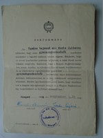 G21.601 Régi irat - Gyermekgondozónői Esküokmány 1966 Szeged
