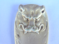 Christofle silver or silver plated wolf head fork