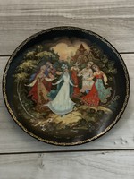 Álomszép Orosz mese jelenetes porcelán tányér.