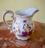 Zsolnay porcelán pillangós mokkás tej kiöntő
