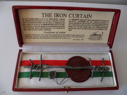A piece of iron curtain for sale