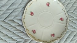Zsolnay coffee placemat plate with wild roses