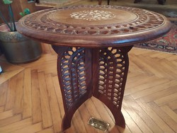 Oriental lacy bone inlaid table