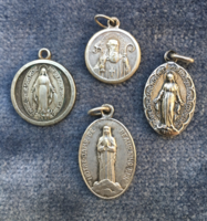 Antique, 4 Christian pendants