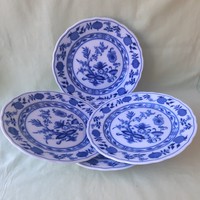 For Peter Palkó! Meissen onion pattern, bavaria porcelain plate (4 pcs)